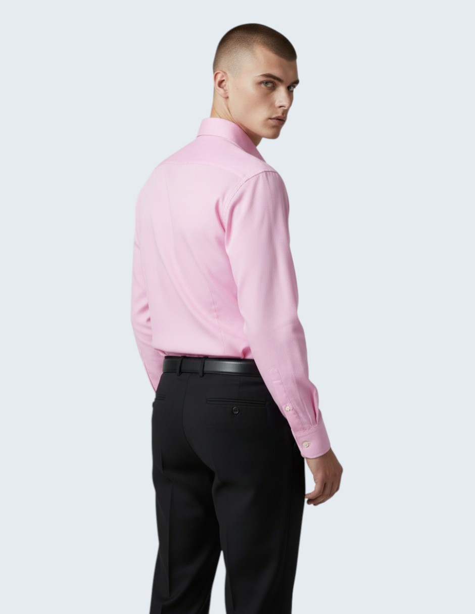 Camisa de vestir de algodón manga larga para hombre 4
