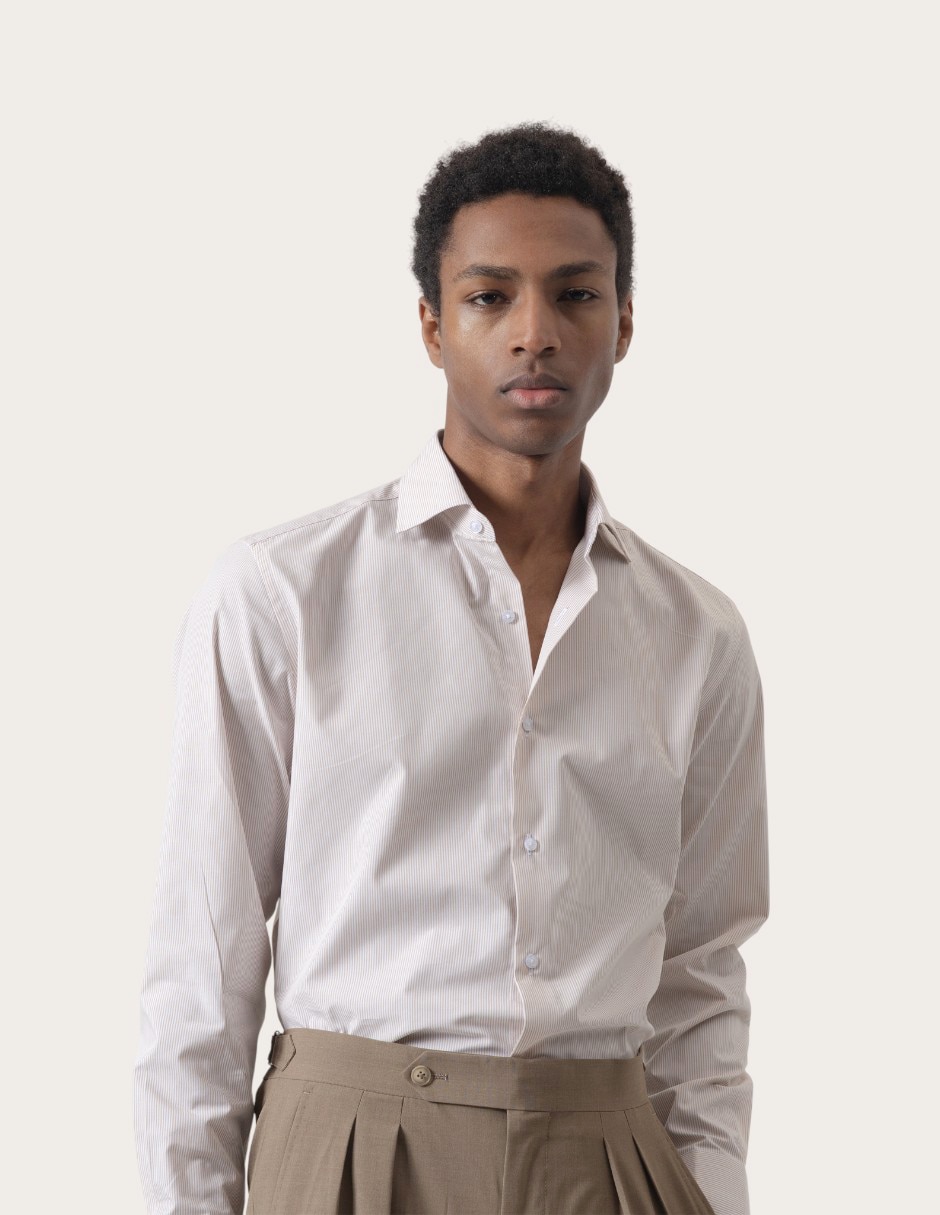 Camisa de vestir de algodón manga larga para hombre 2