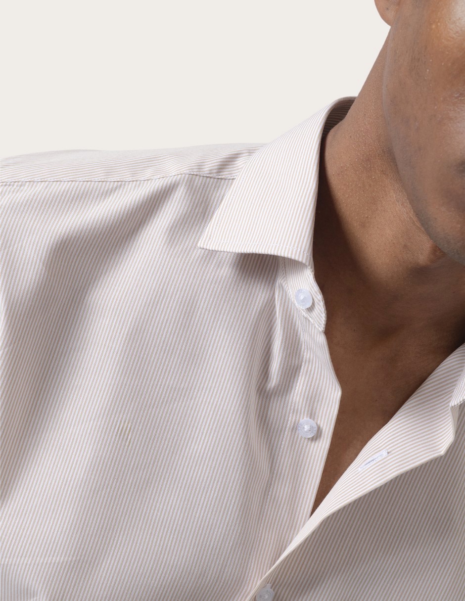 Camisa de vestir de algodón manga larga para hombre 3