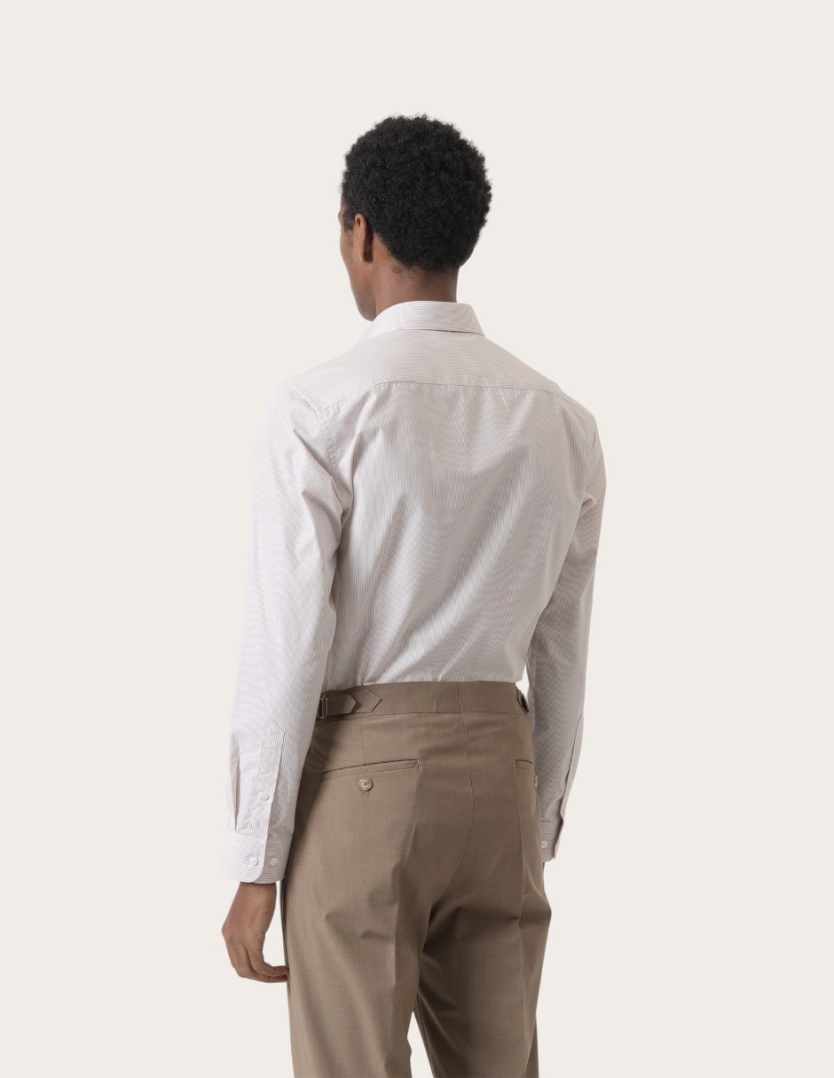Camisa de vestir de algodón manga larga para hombre 4