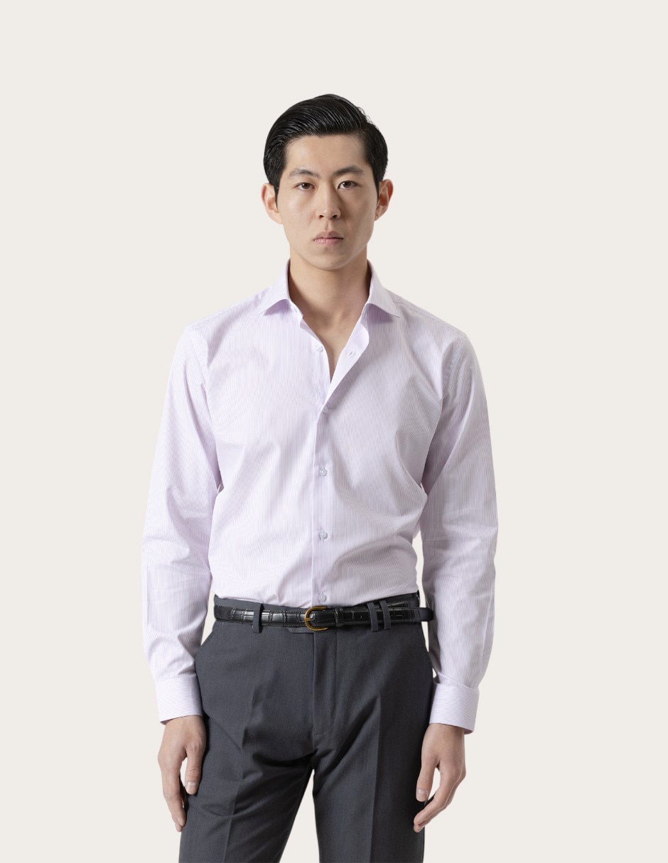 Camisa de vestir de algodón manga larga para hombre Camisa de vestir de algodón manga larga para hombre