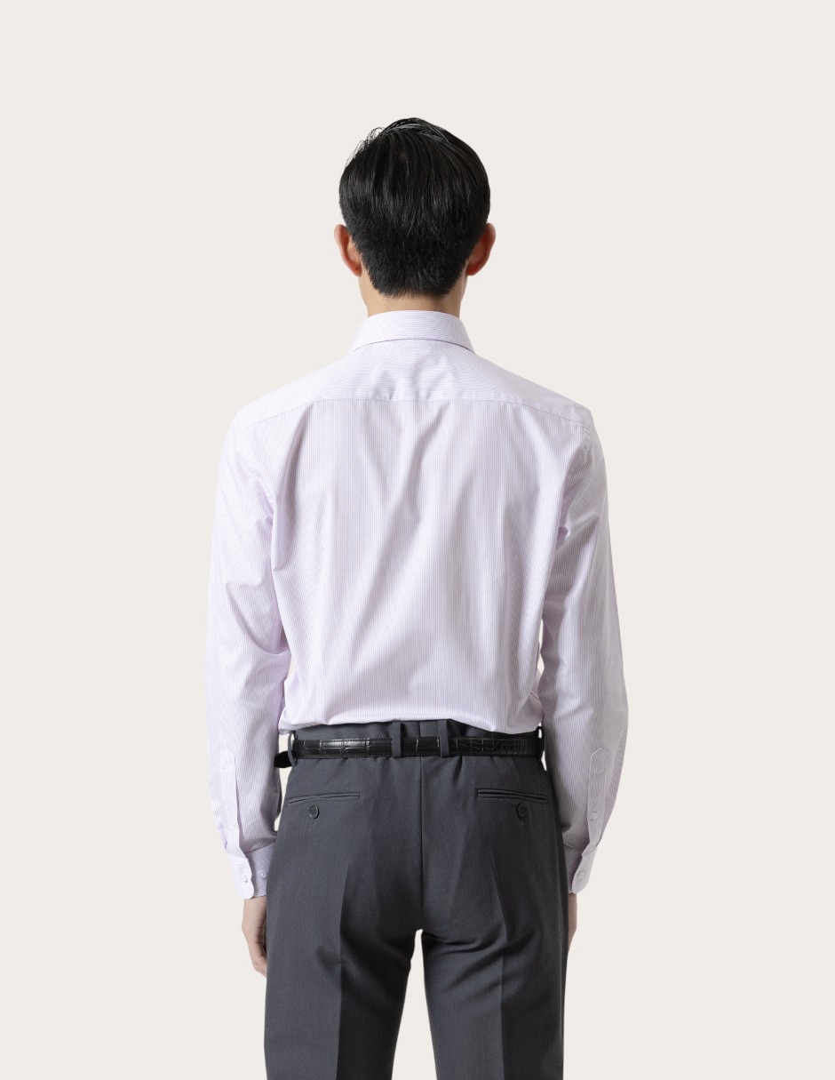 Camisa de vestir de algodón manga larga para hombre 4