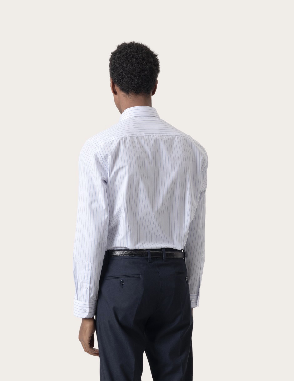 Camisa de vestir de algodón manga larga para hombre 4