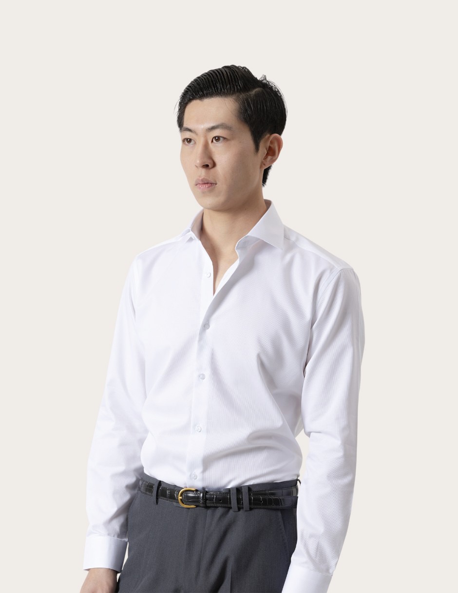 Camisa de vestir de algodón manga larga para hombre 2