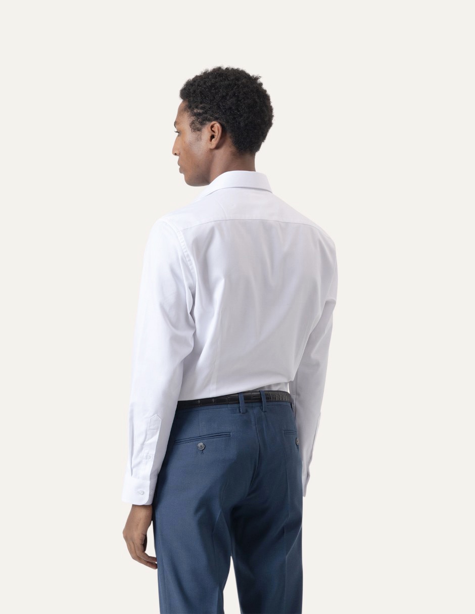 Camisa de vestir de algodón manga larga para hombre 4