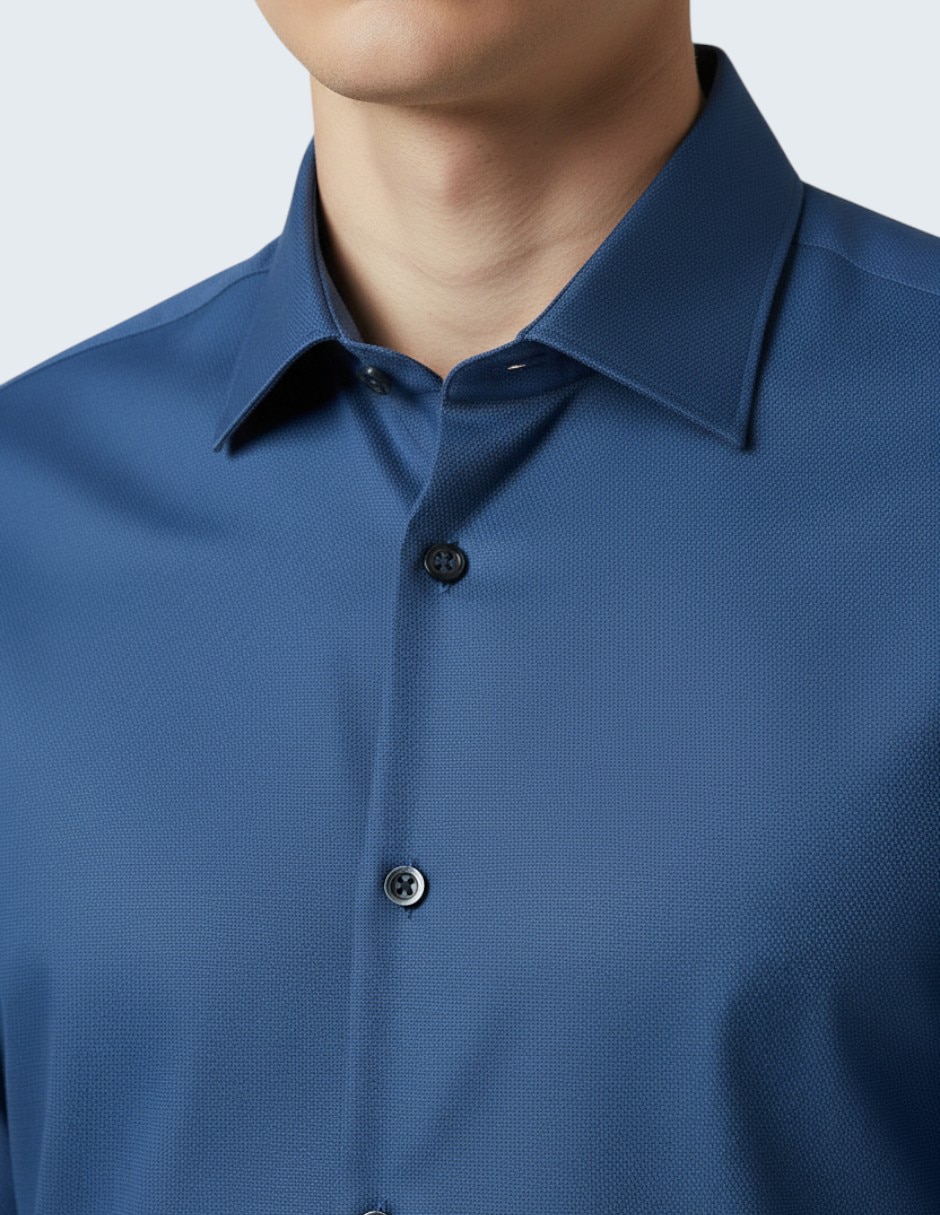 Camisa de vestir de algodón manga larga para hombre 3