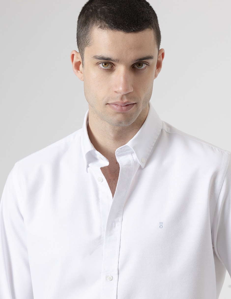 Camisa casual de algodón manga larga para hombre 3