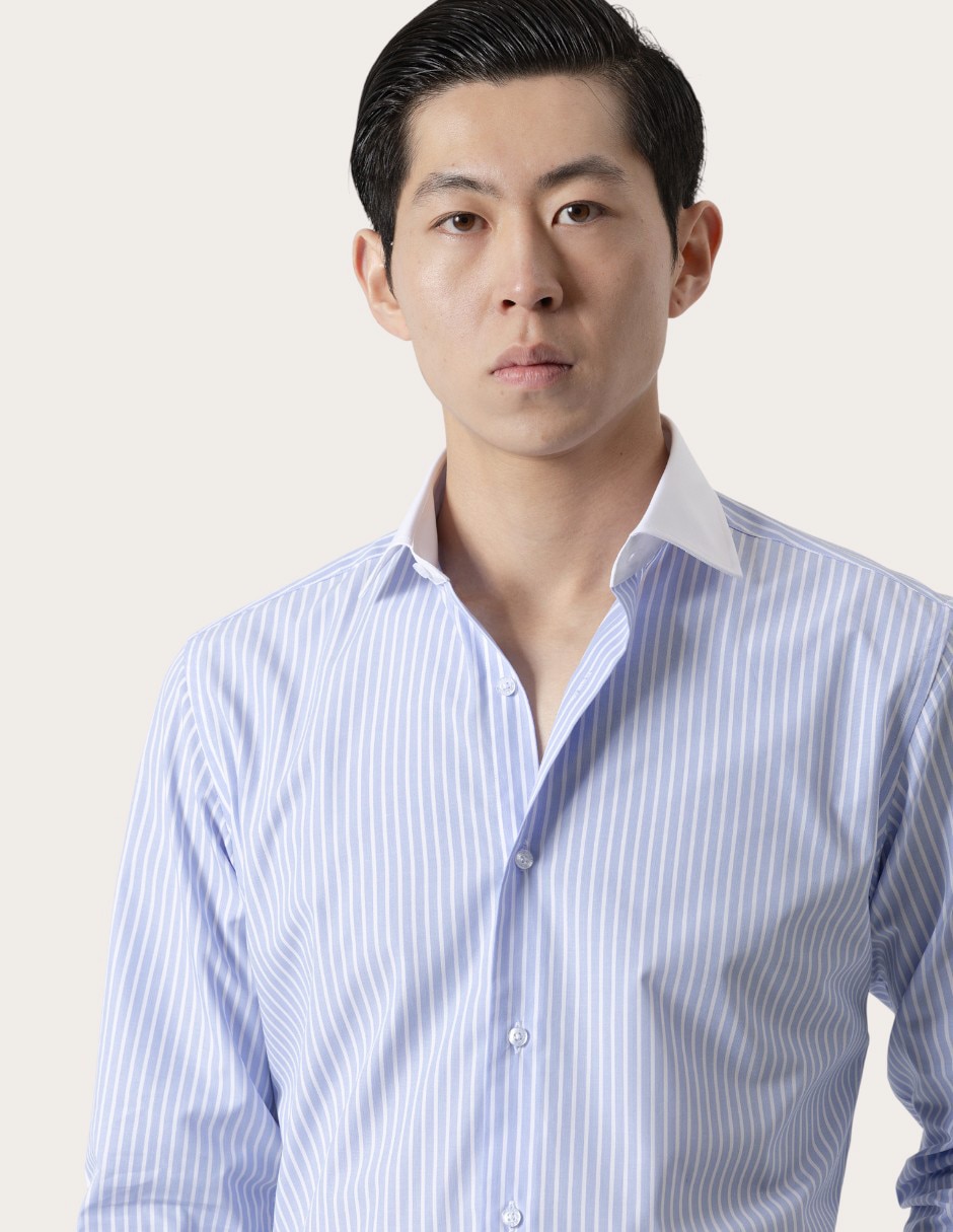 Camisa de vestir de algodón manga larga para hombre 3