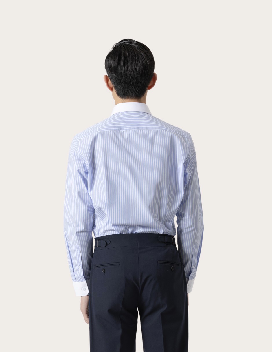 Camisa de vestir de algodón manga larga para hombre 4