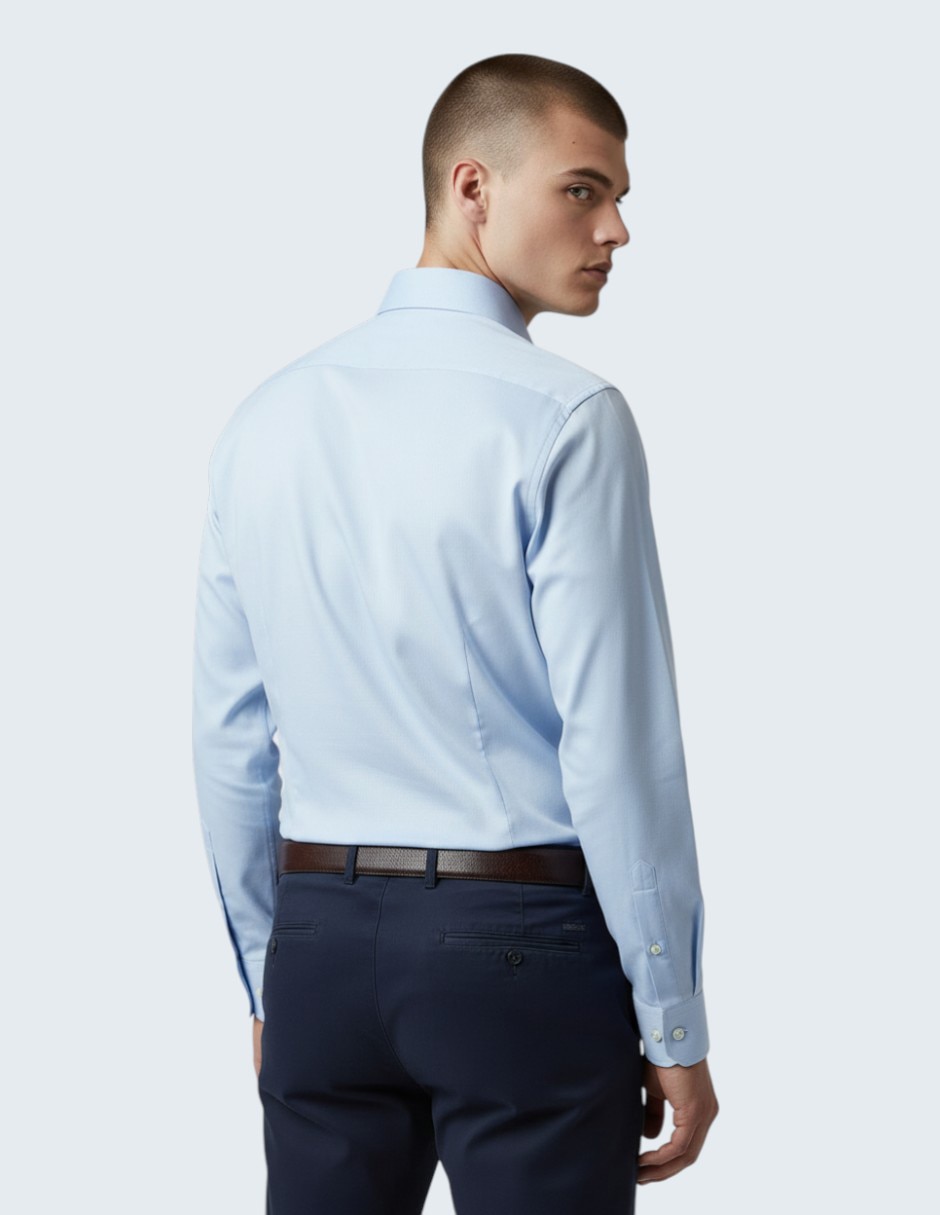 Camisa de vestir de algodón manga larga para hombre 3