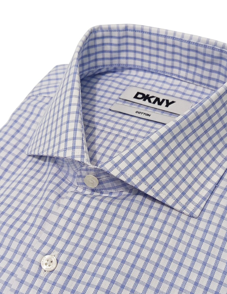 Camisa de vestir de algod—n manga larga para hombre 7
