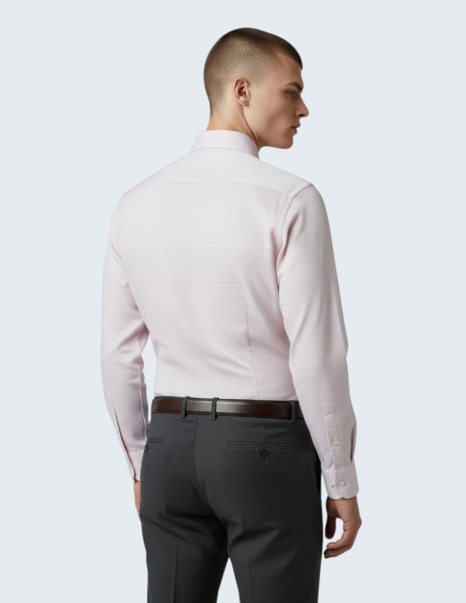 Camisa de vestir de algodón manga larga para hombre 4