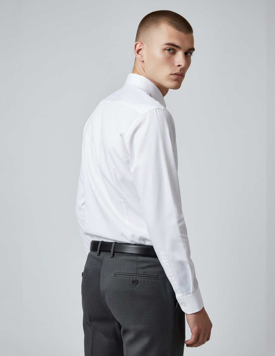 Camisa de vestir manga larga para hombre 5