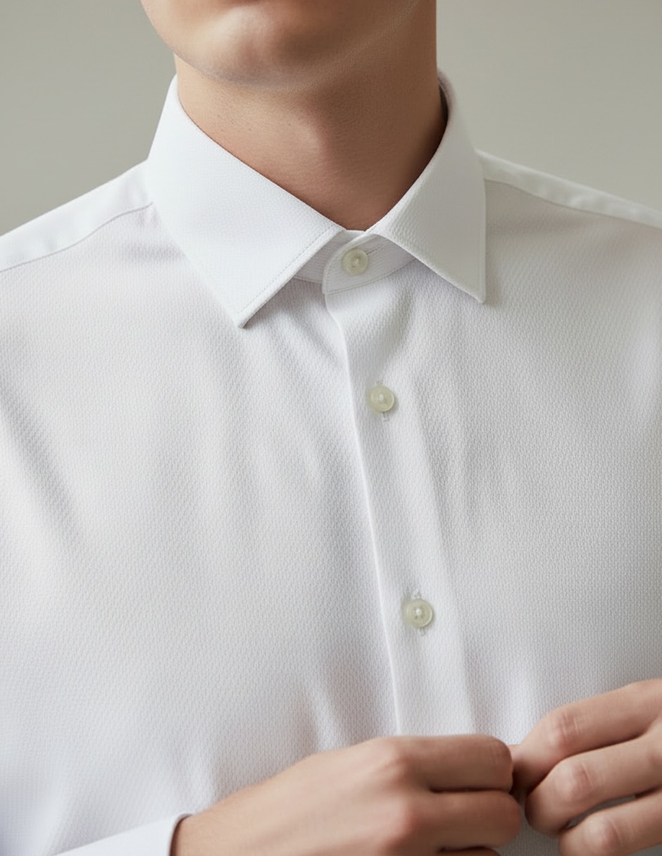 Camisa de vestir manga larga para hombre 7