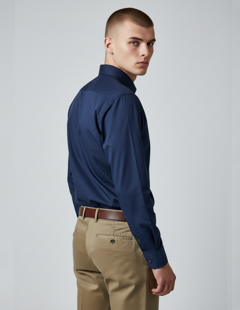 Camisa de vestir manga larga para hombre 5