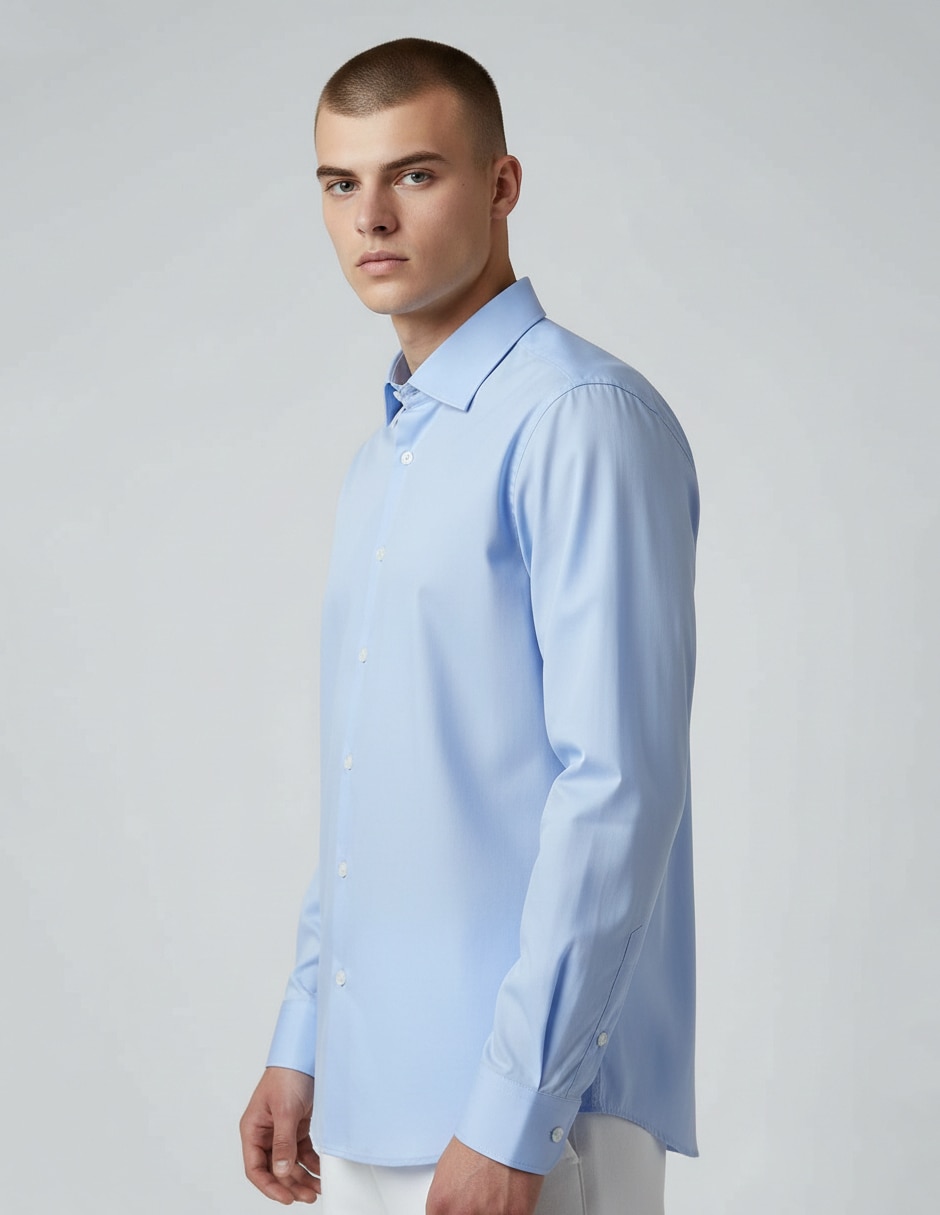 Camisa de vestir manga larga para hombre 5