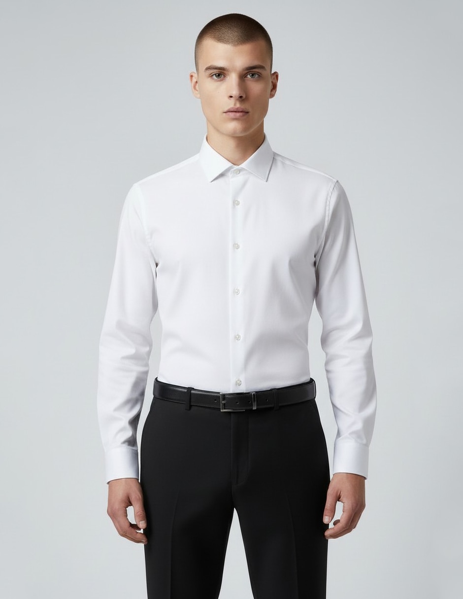 Camisa de vestir manga larga para hombre