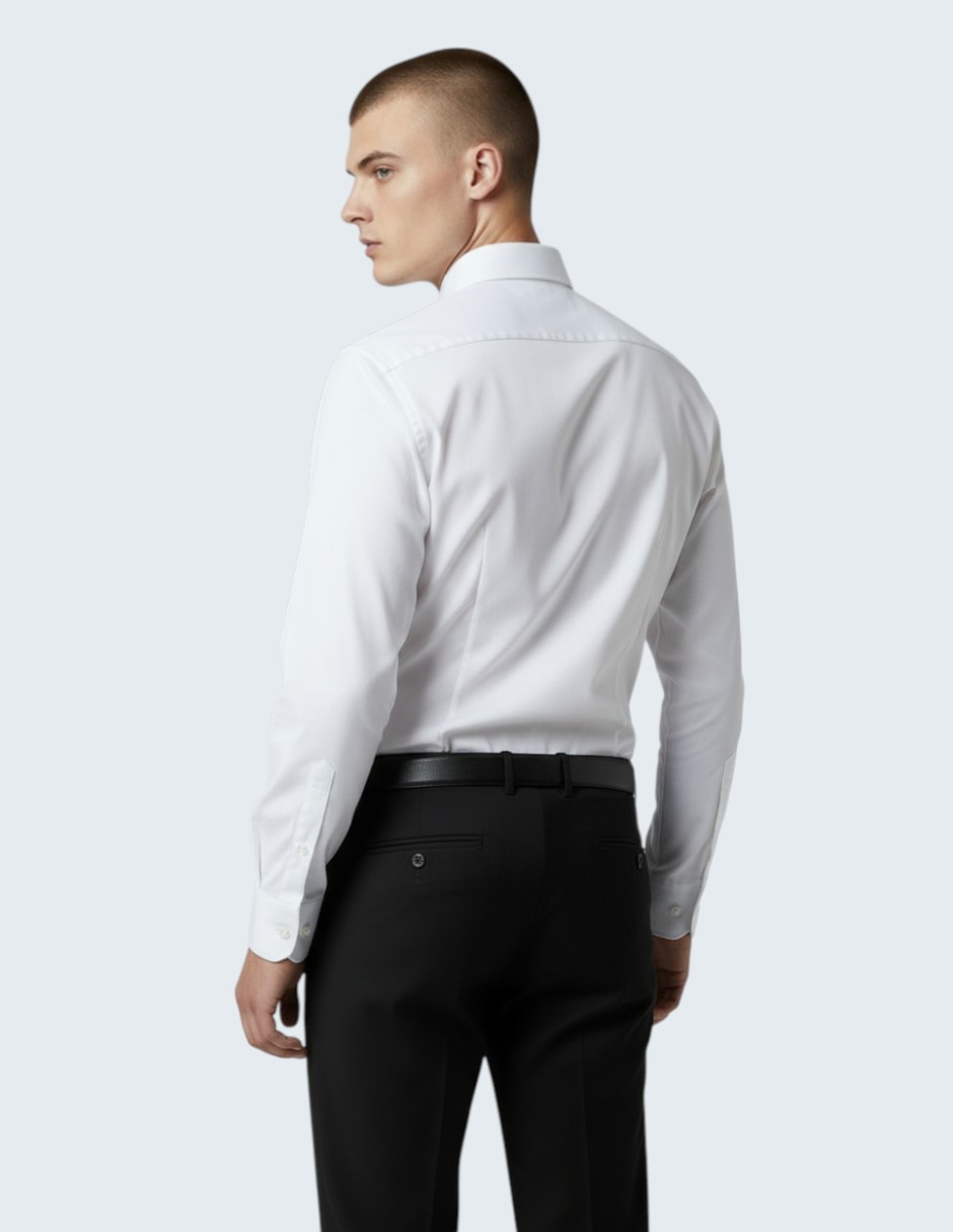 Camisa de vestir de algodón manga larga para hombre 3