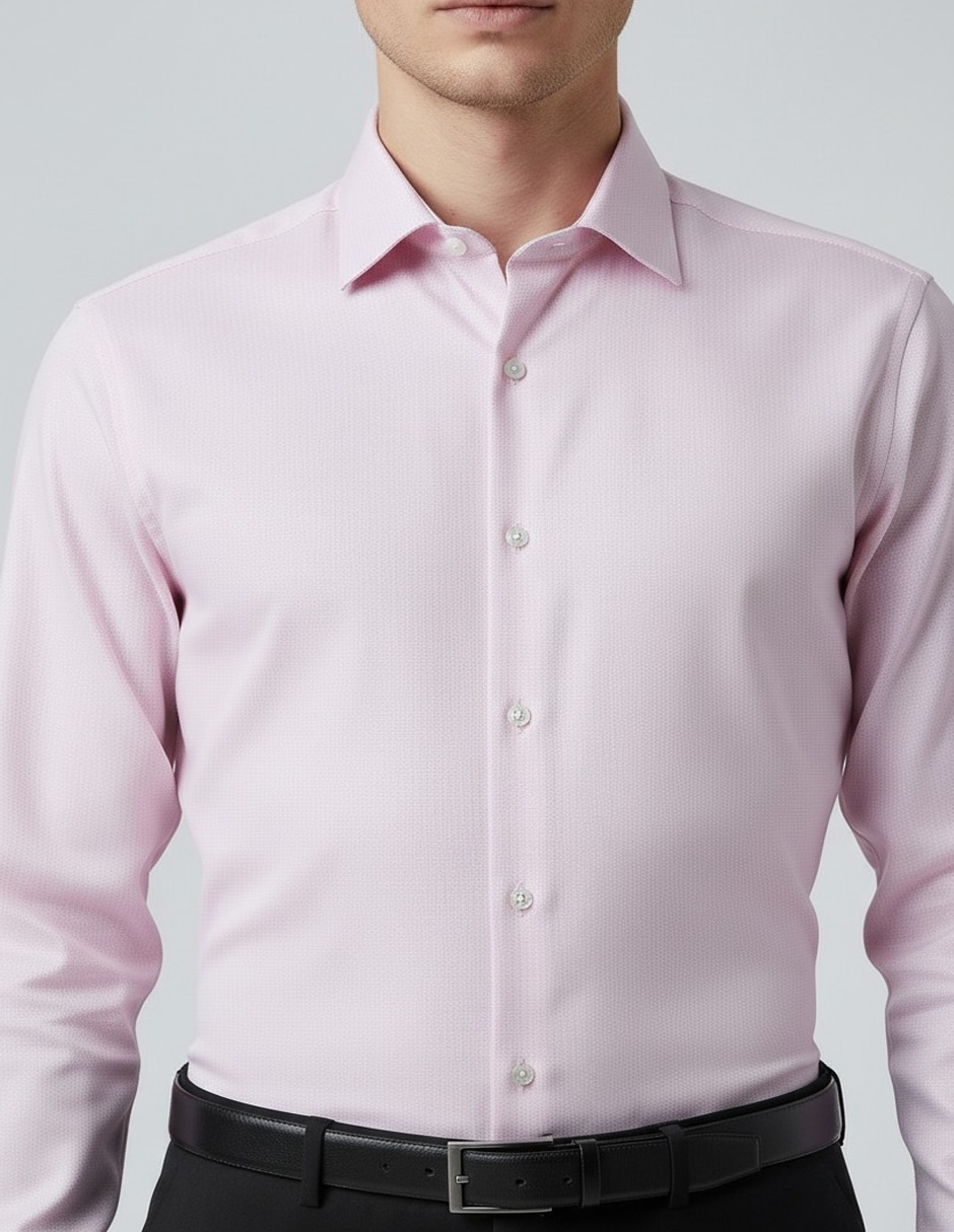 Camisa formal manga larga para hombre 2