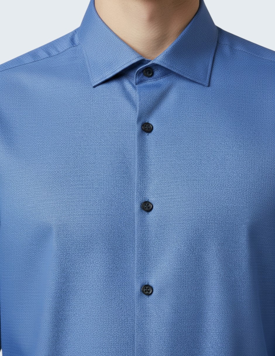 Camisa de vestir de algodón manga larga para hombre 2