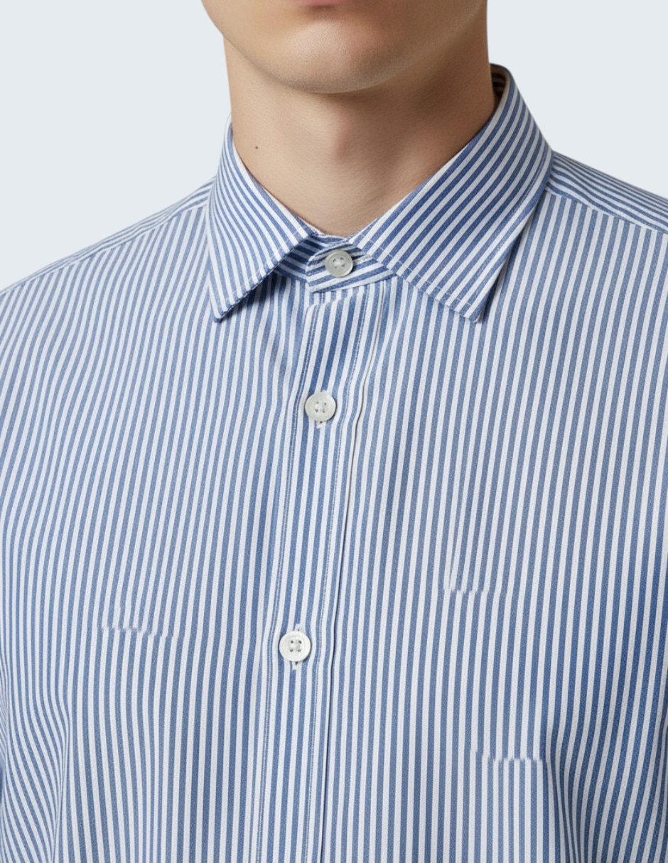 Camisa de vestir de algodón manga larga para hombre 2