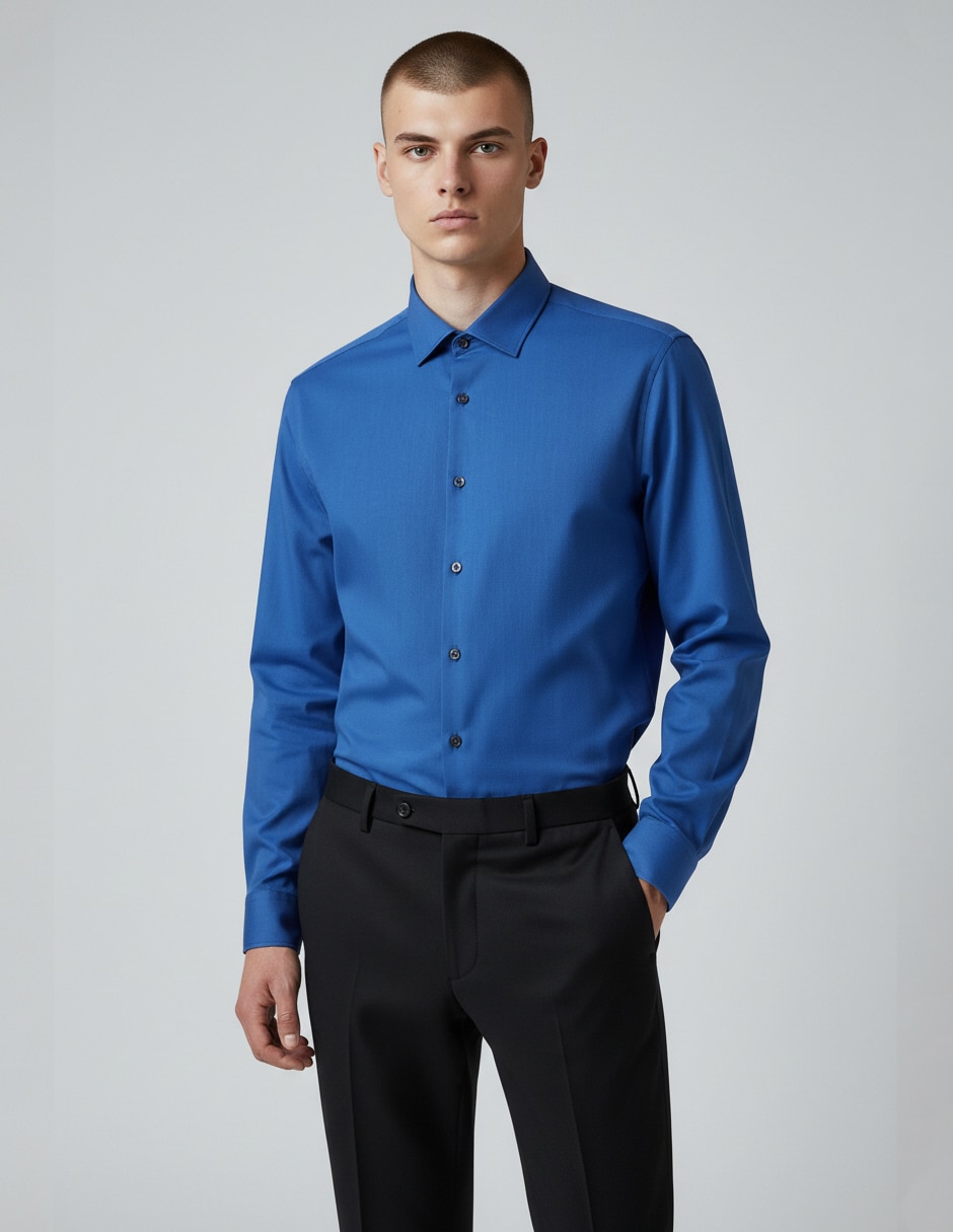 Camisa de vestir manga larga para hombre