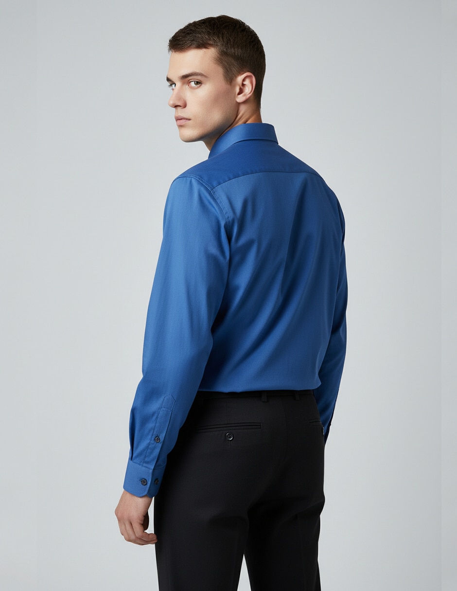 Camisa de vestir manga larga para hombre 8