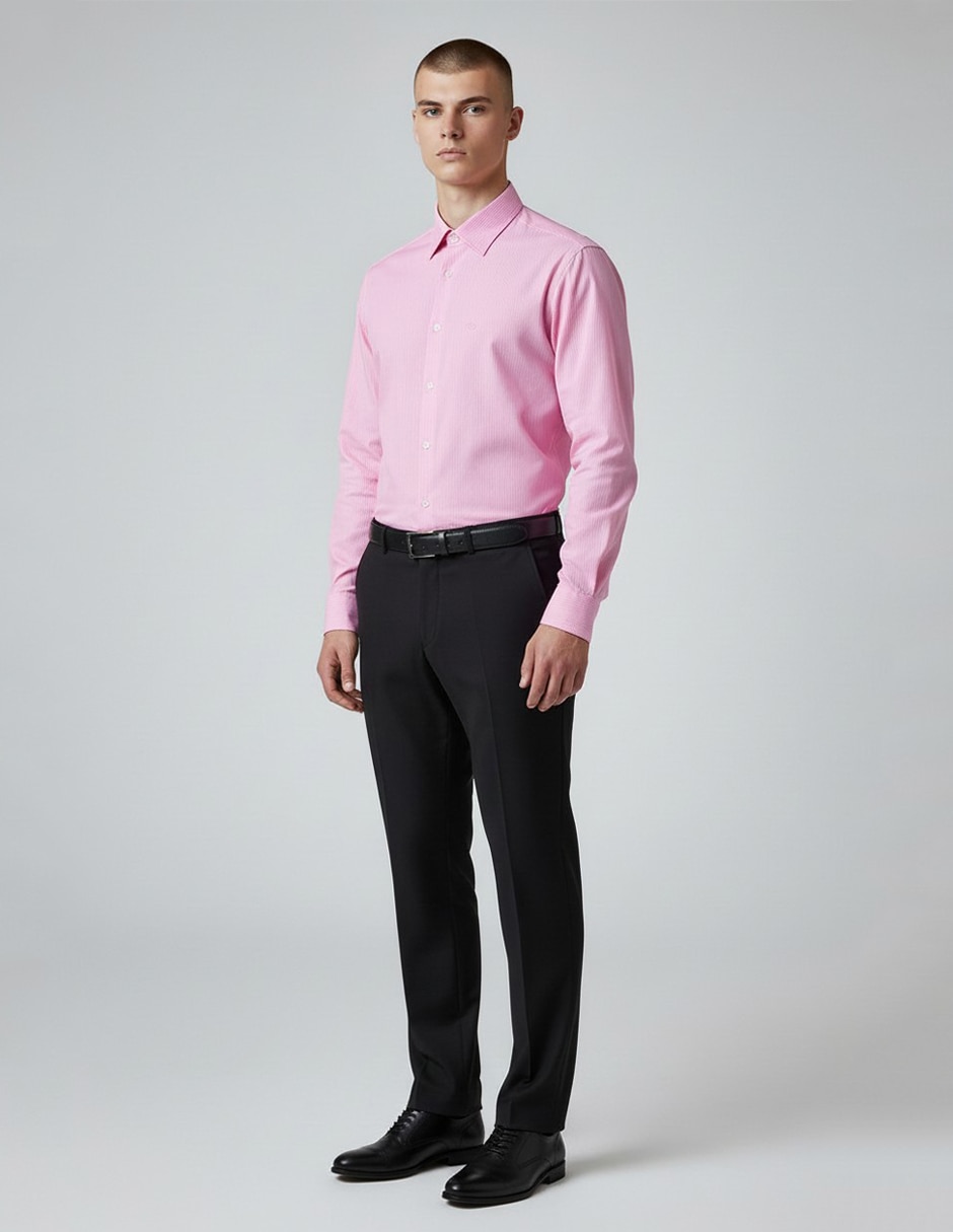 Camisa formal manga larga para hombre 3