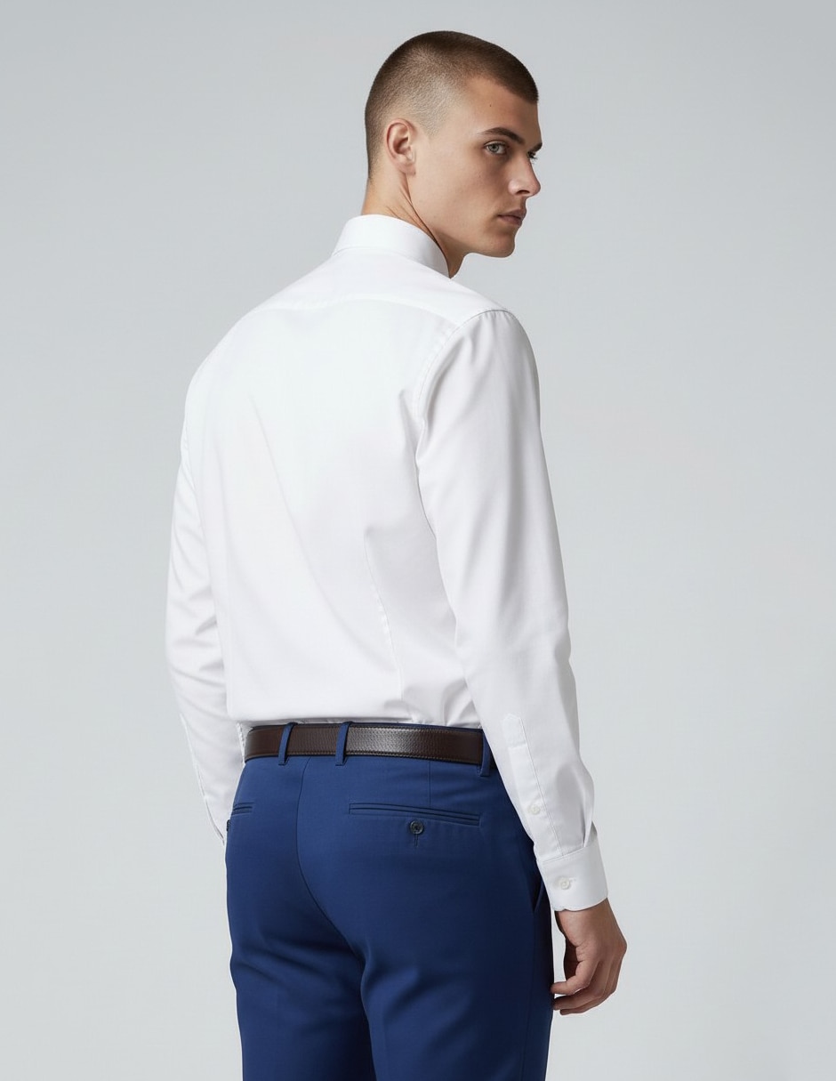 Camisa formal manga larga para hombre 3