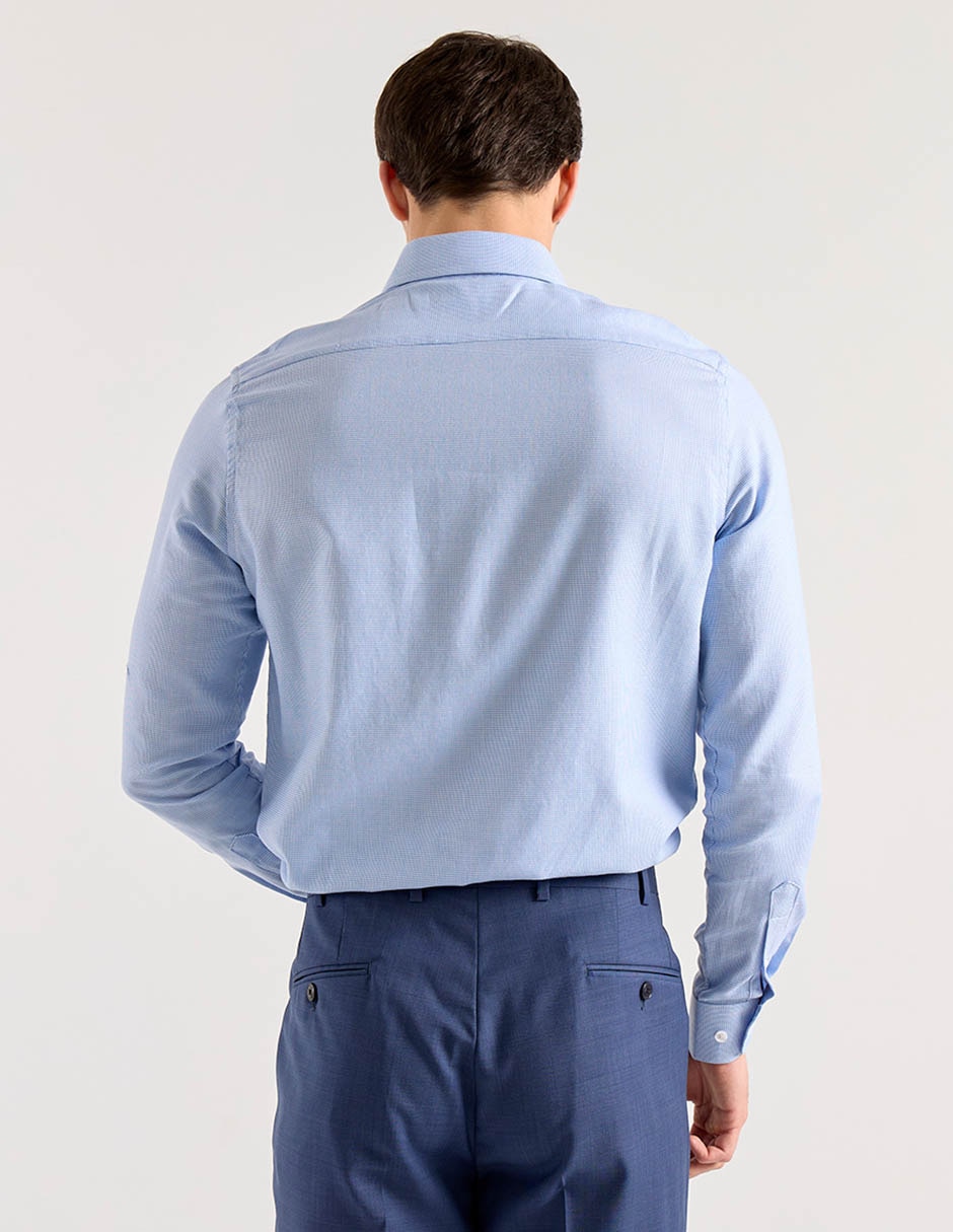 Camisa de vestir de algodón manga larga para hombre 2