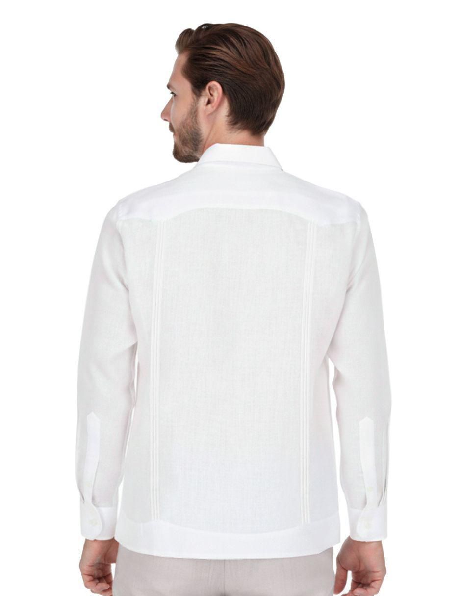Guayabera manga larga para hombre 3