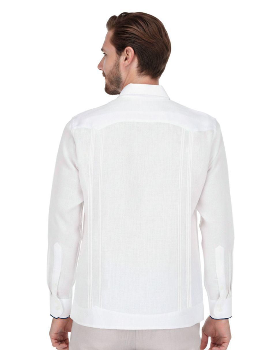 Guayabera manga larga para hombre 3