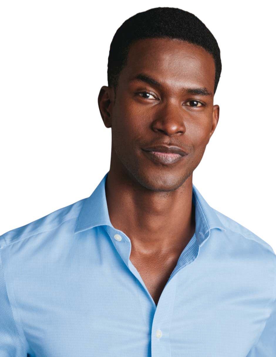Camisa de vestir de algodón manga larga para hombre 8