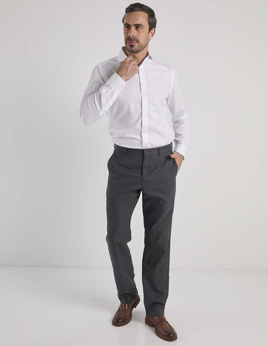 Camisa de vestir de algodón manga larga para hombre 3