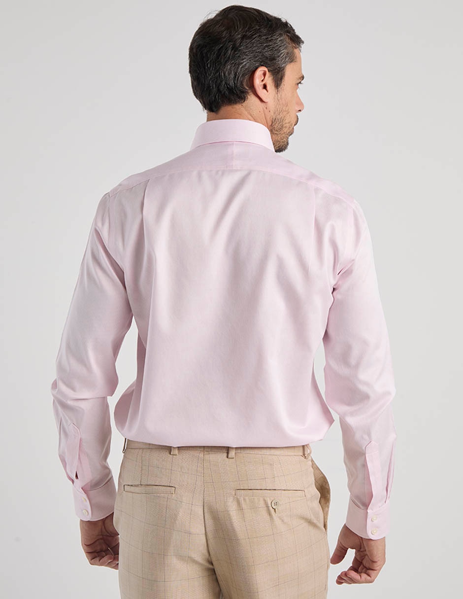 Camisa de vestir de algodón manga larga para hombre 11