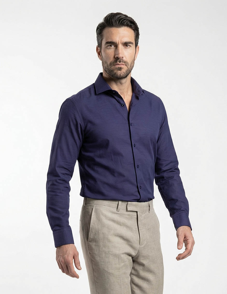 Camisa de vestir manga larga para hombre Camisa de vestir manga larga para hombre