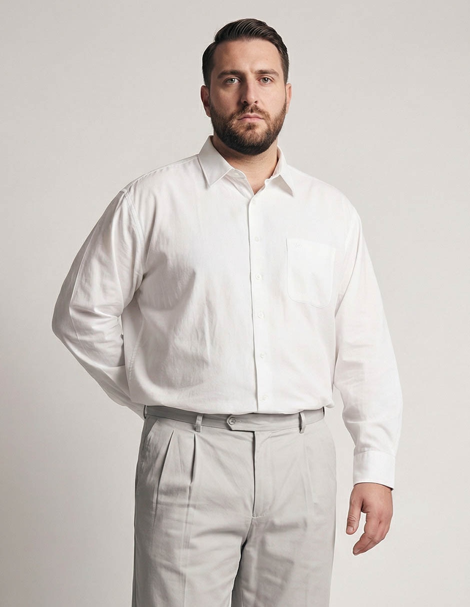 Camisa casual manga larga para hombre