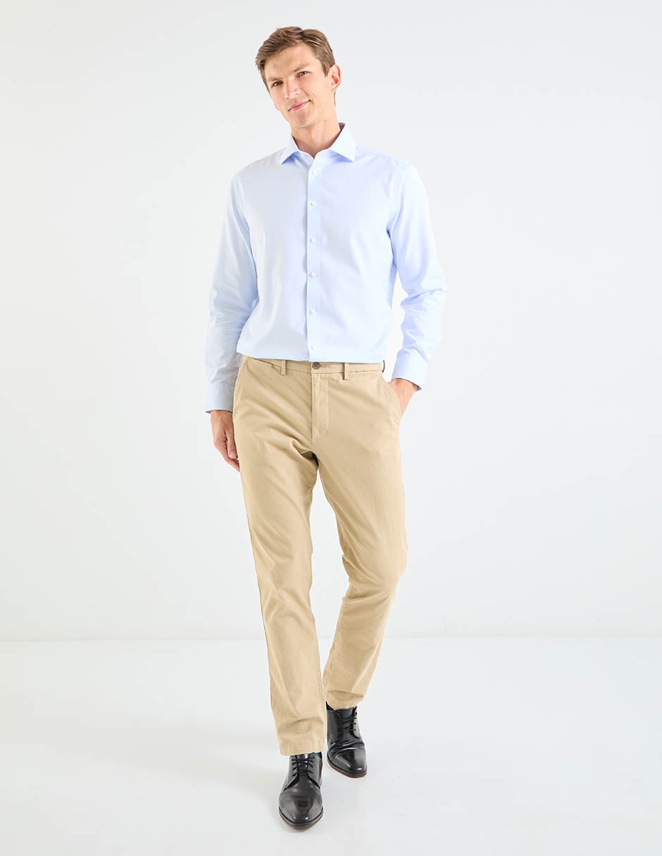Camisa casual de algodón manga larga para hombre 3