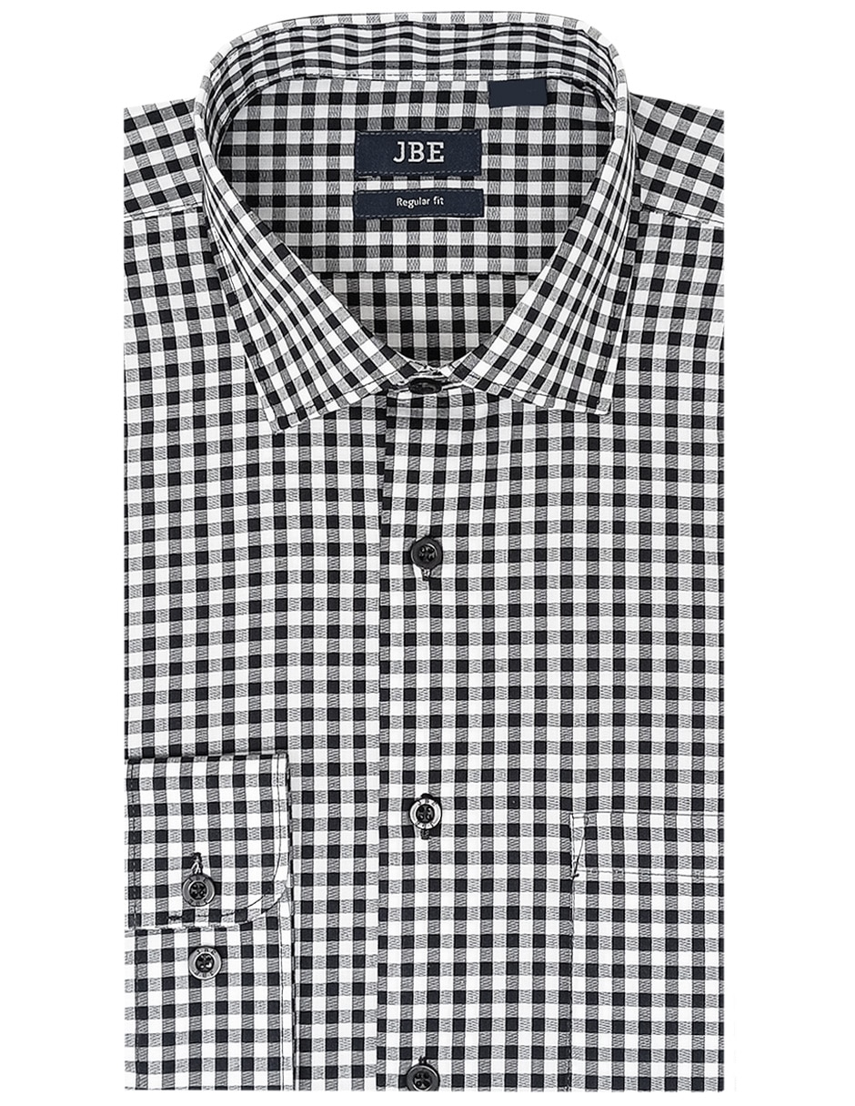 Camisa de vestir de algodón manga larga para hombre Camisa de vestir de algodón manga larga para hombre