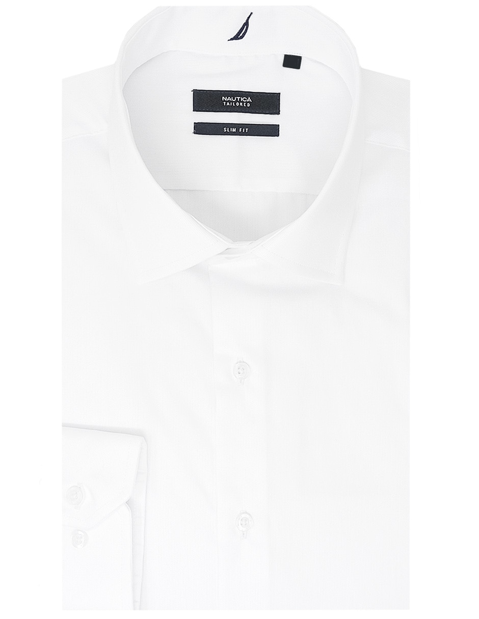 Camisa de vestir de algodón manga larga para hombre