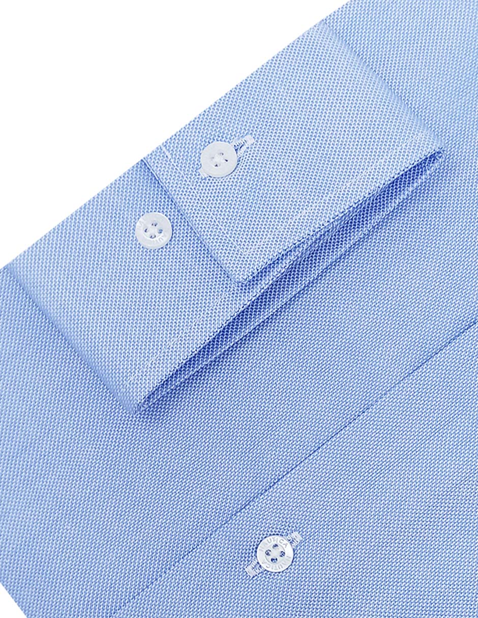 Camisa de vestir de algodón manga larga para hombre 4