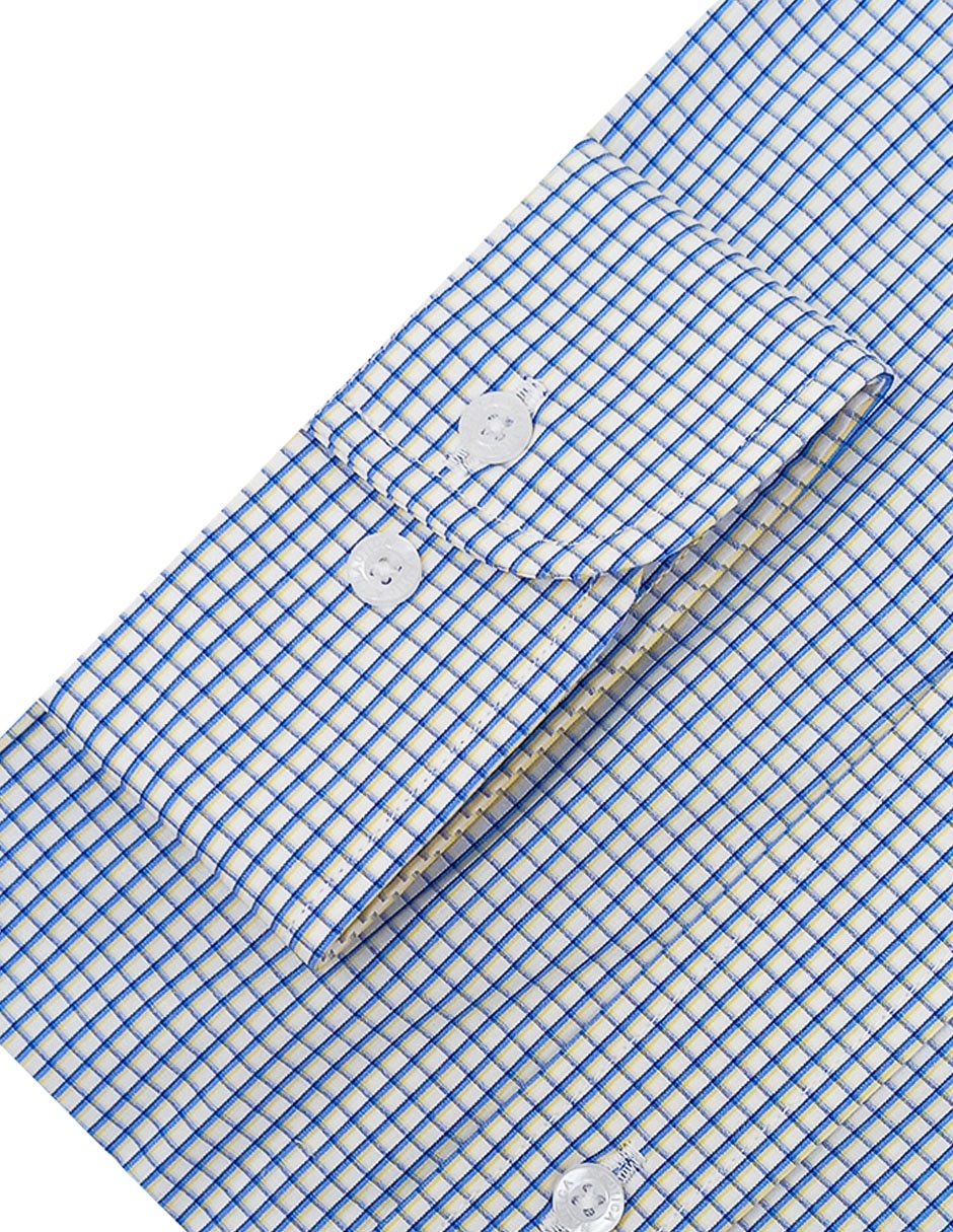 Camisa de vestir de algodón manga larga para hombre 4