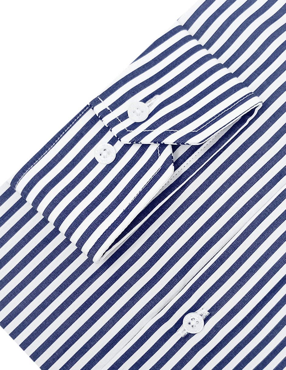 Camisa de vestir de algodón manga larga para hombre 4