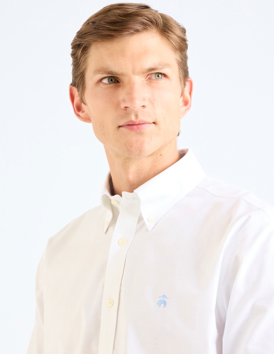 Camisa casual de algodón manga larga para hombre 4