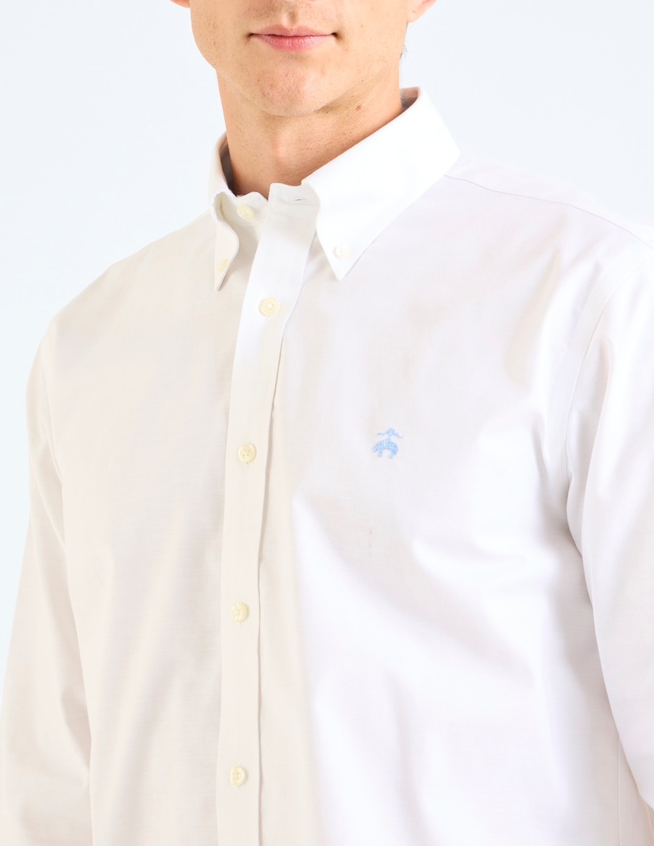 Camisa casual de algodón manga larga para hombre 5