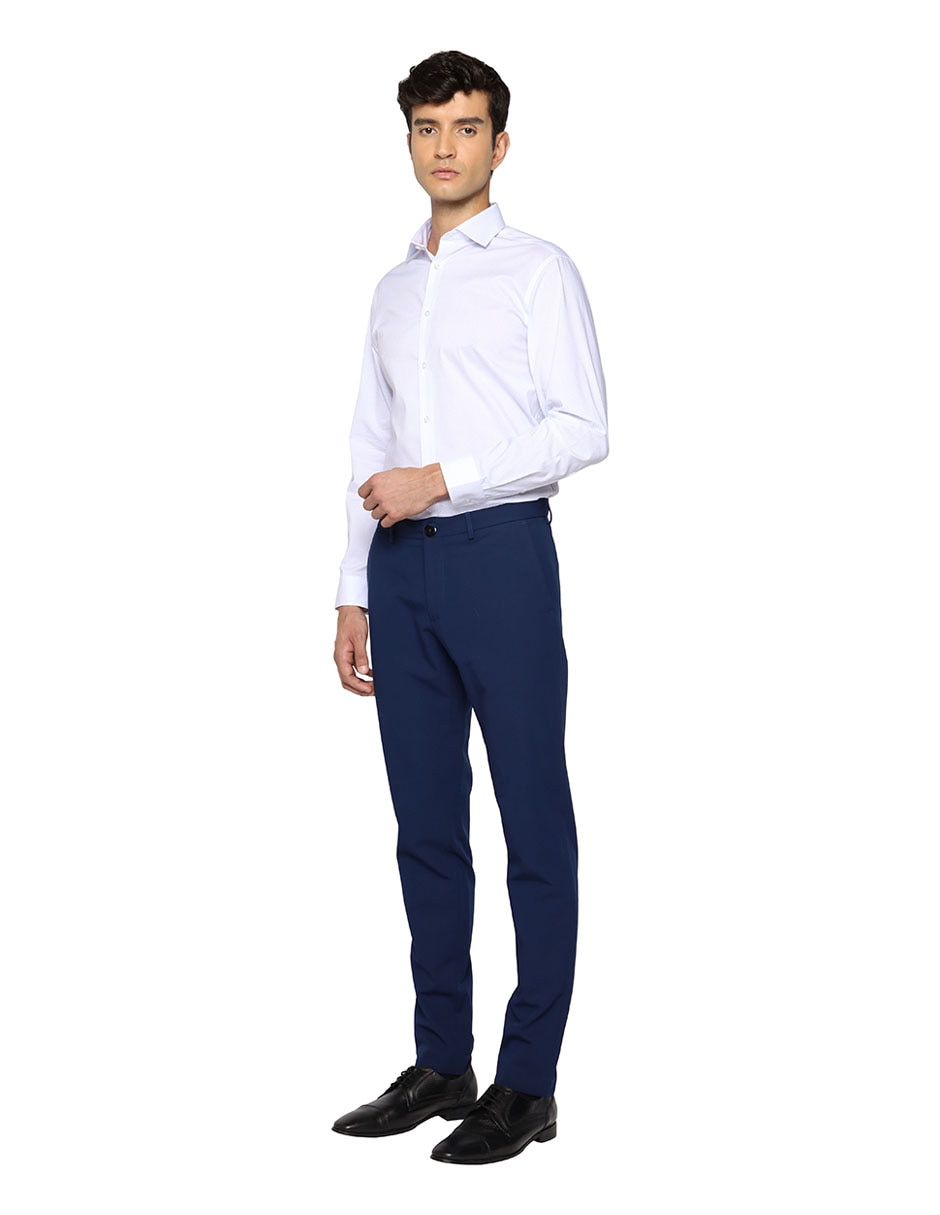 Camisa formal de algodón manga larga para hombre 3