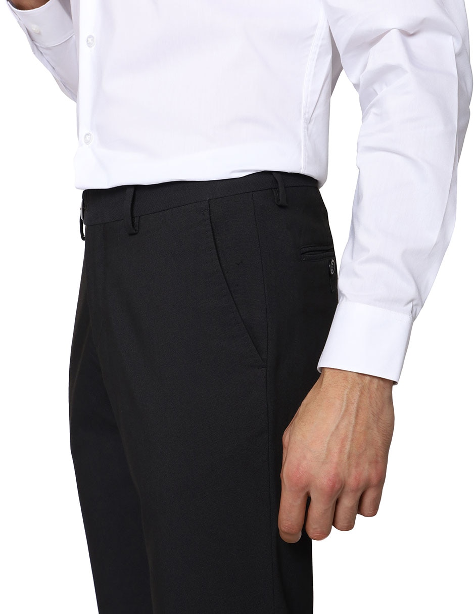 Camisa de vestir de algodón manga larga para hombre 4