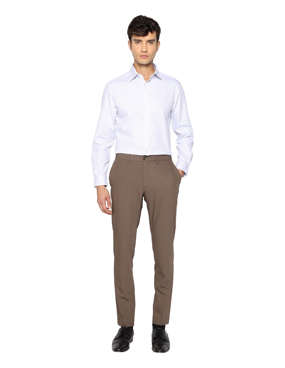 Camisa formal de algodón manga larga para hombre 2