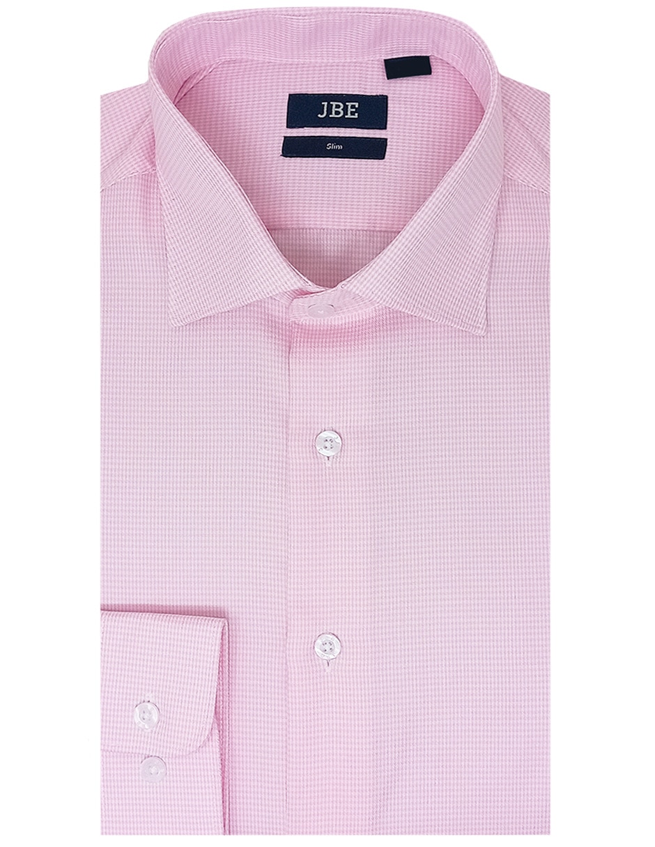 Camisa de vestir de algodón manga larga para hombre