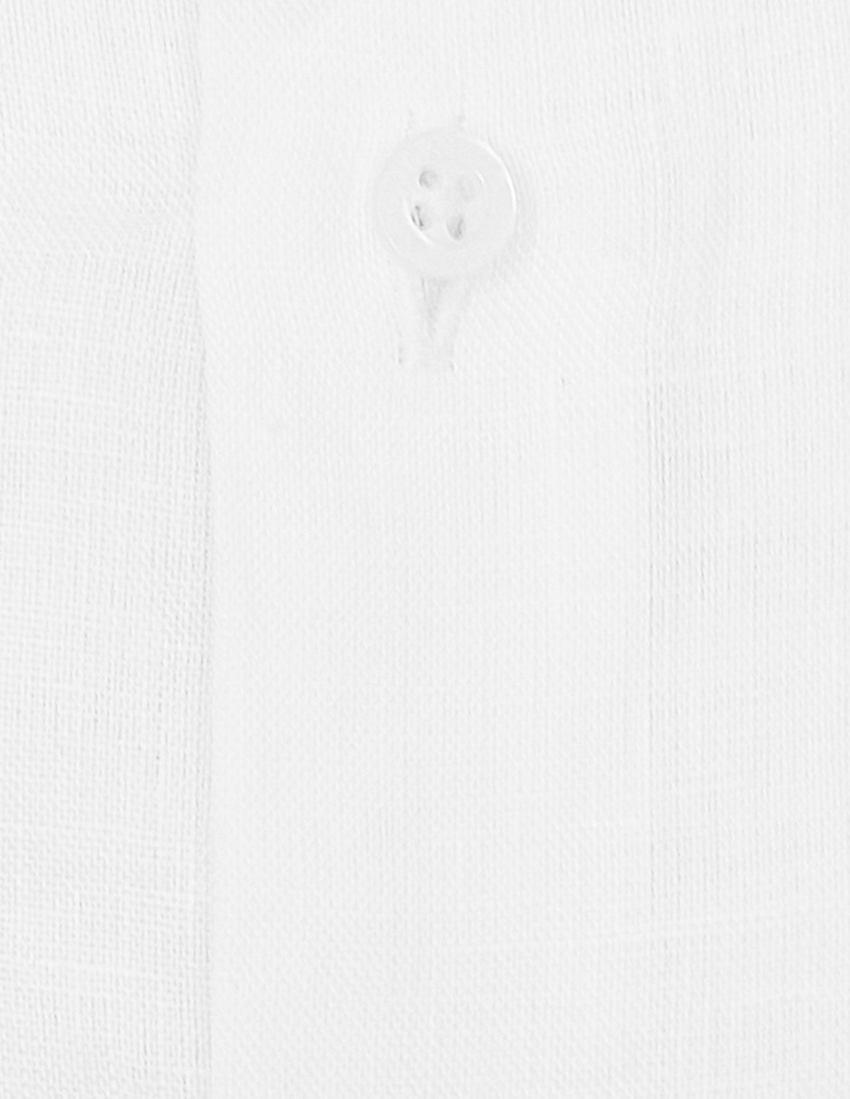 Camisa de vestir de lino manga larga para hombre 3